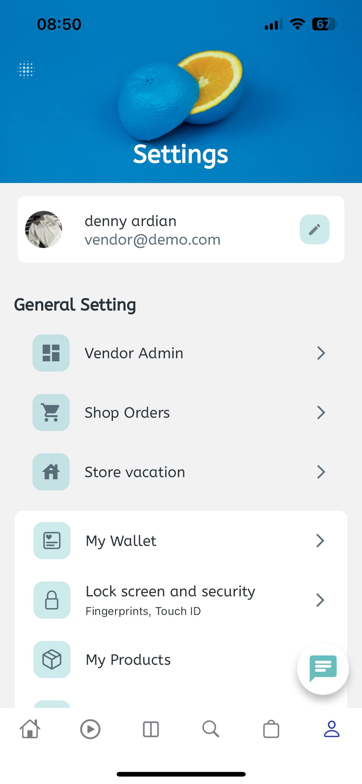 Vendor: User Profile