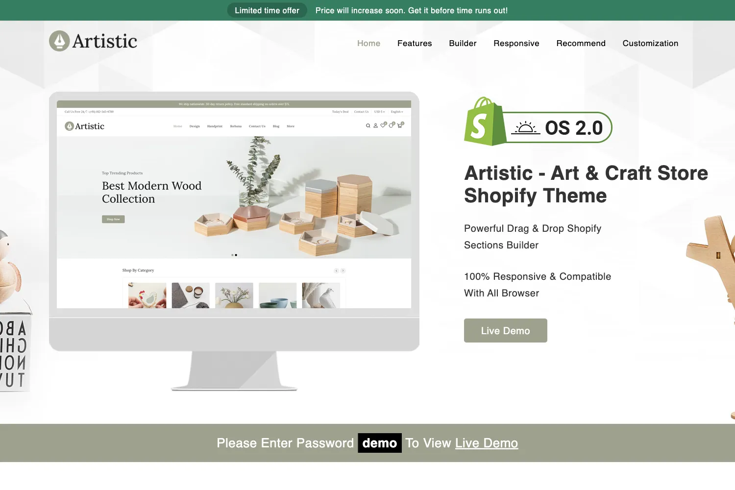 Artistic - Art & Craft Store Shopify Responsive Theme