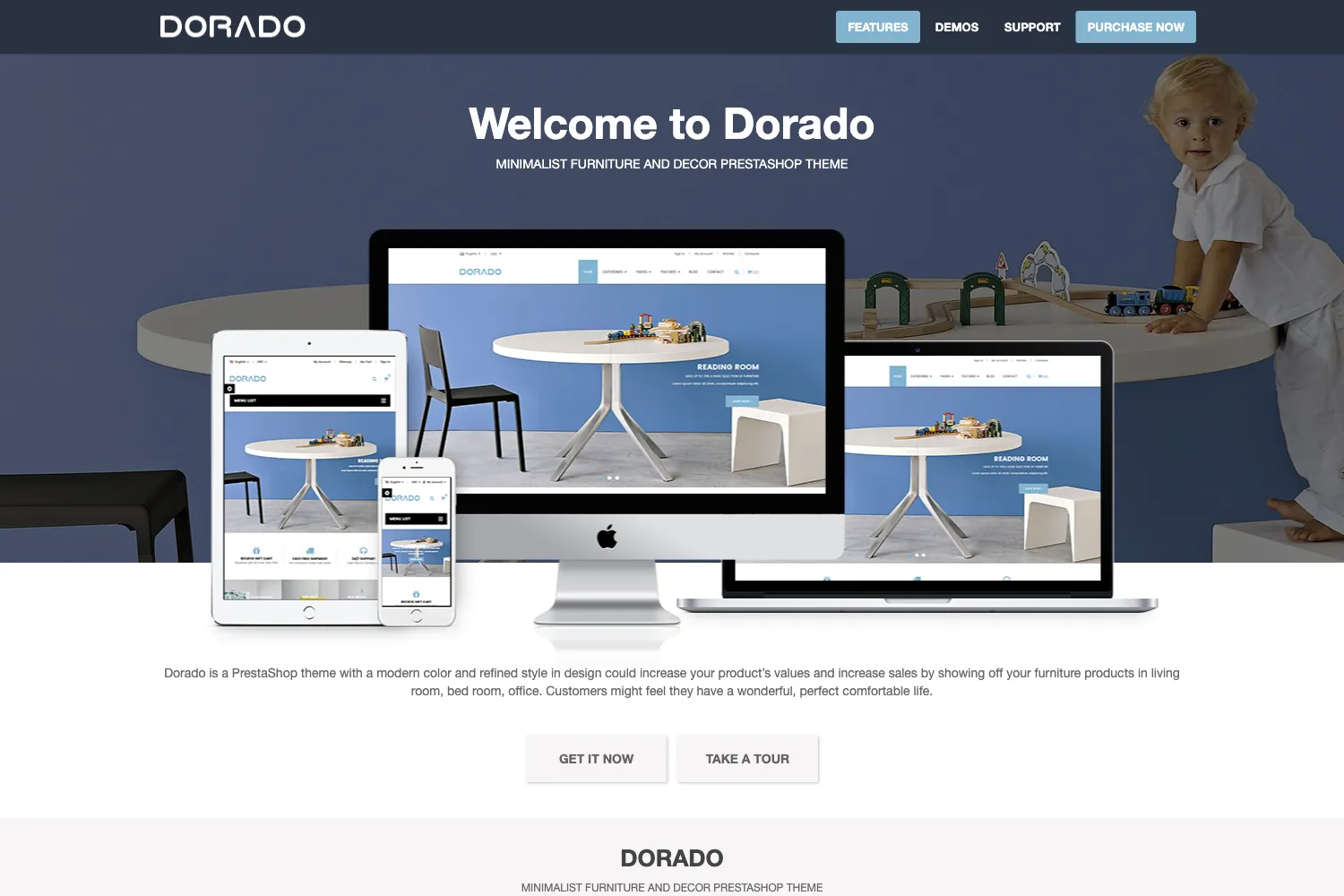 Dorado - Minimalist Furniture and Decor PrestaShop Theme
