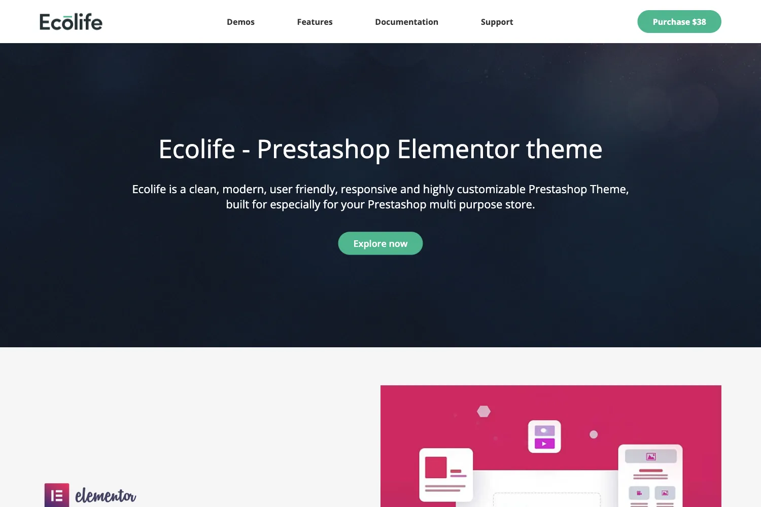 Ecolife Elementor - Multipurpose Prestashop 1.7.x, 8.x Theme