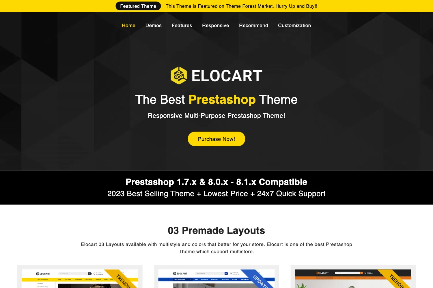 Elocart - Multipurpose Prestashop 1.7 & 8.x Responsive Theme